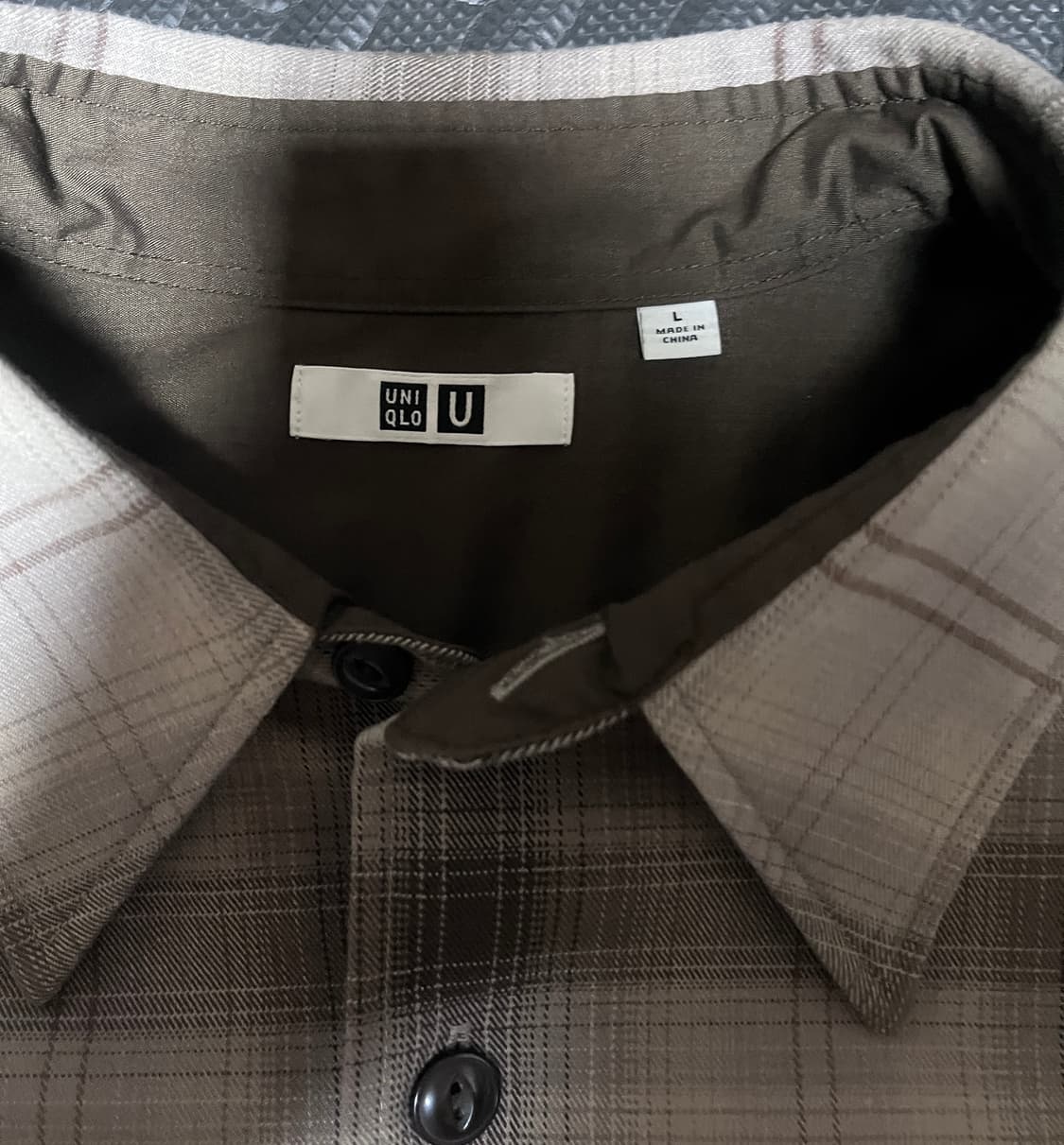유니클로 U 헤비 플란넬 셔츠(L) 상품이미지3