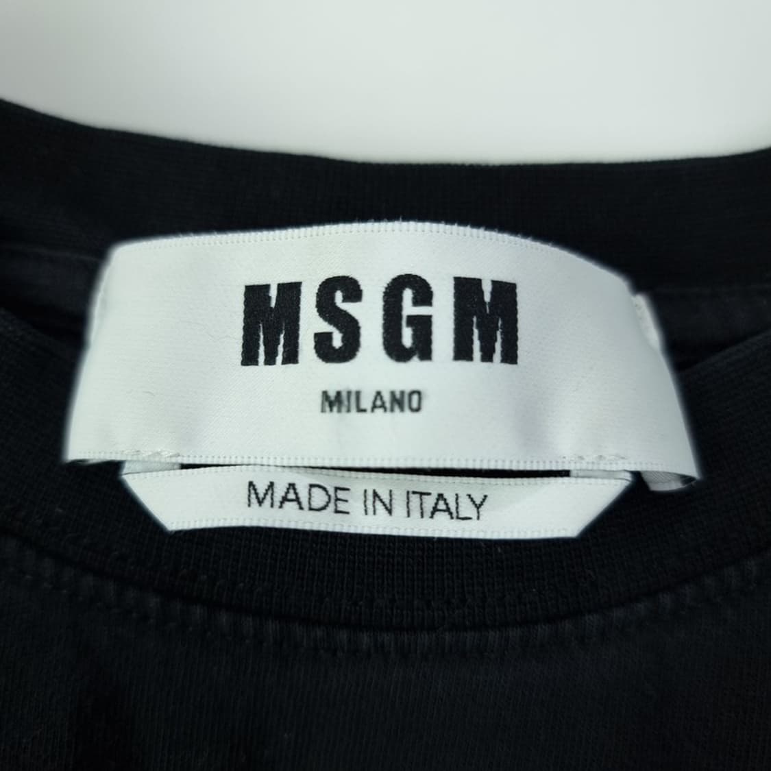 [MSGM 엠에스지엠] 빅로고 프린팅 반팔티 블랙 P01661 상품이미지7