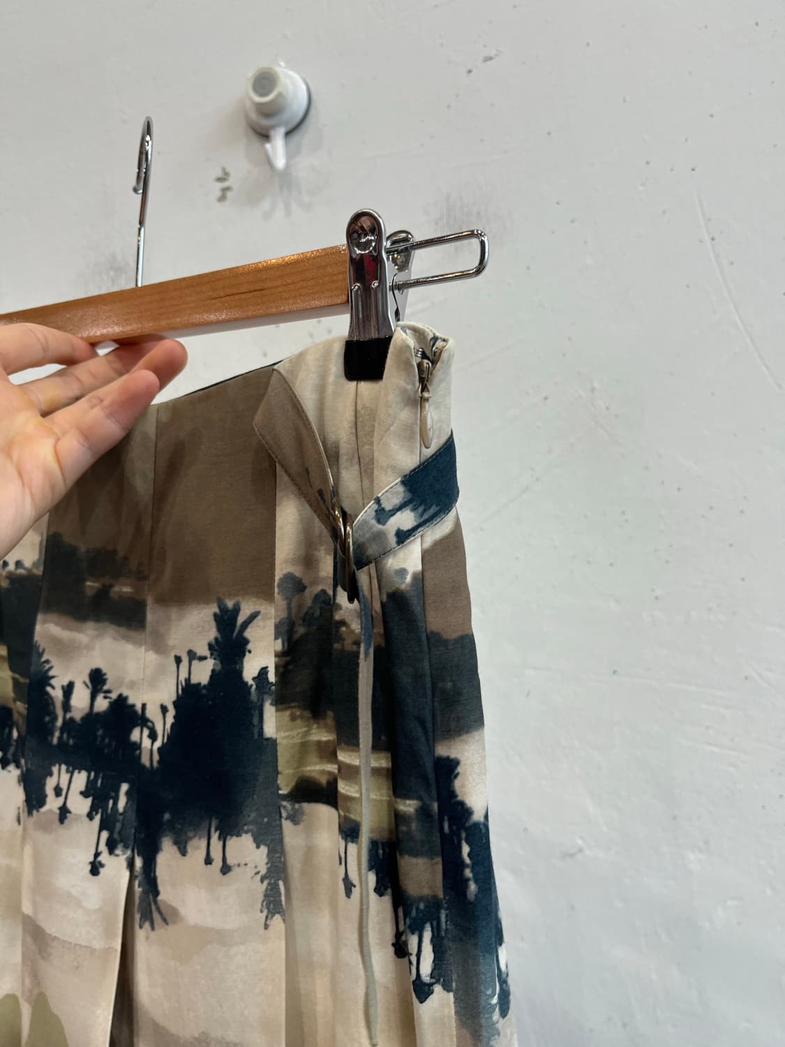 KENZO 겐조 레이온 스커트 치마 Made in FRANCE 상품이미지4