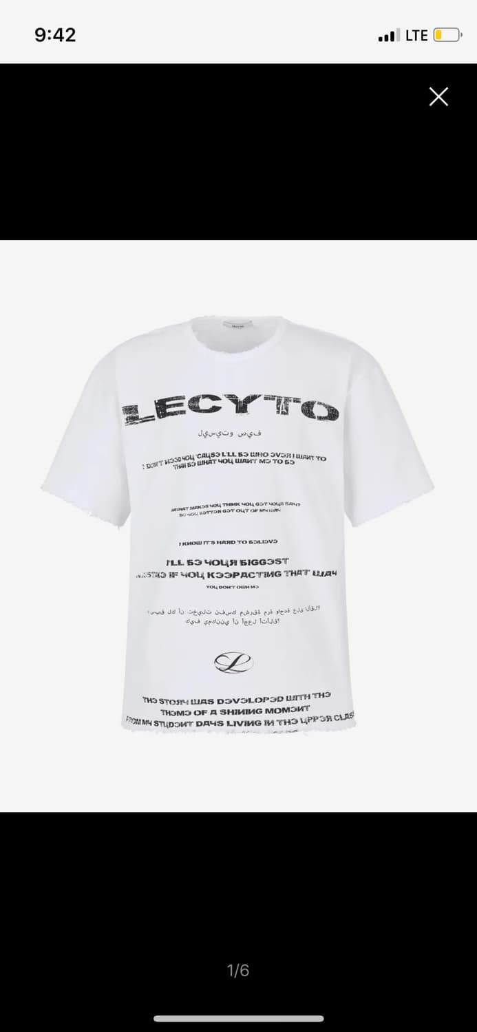 [레씨토] Destroyed Oversized Logo T-Shirt 상품이미지2