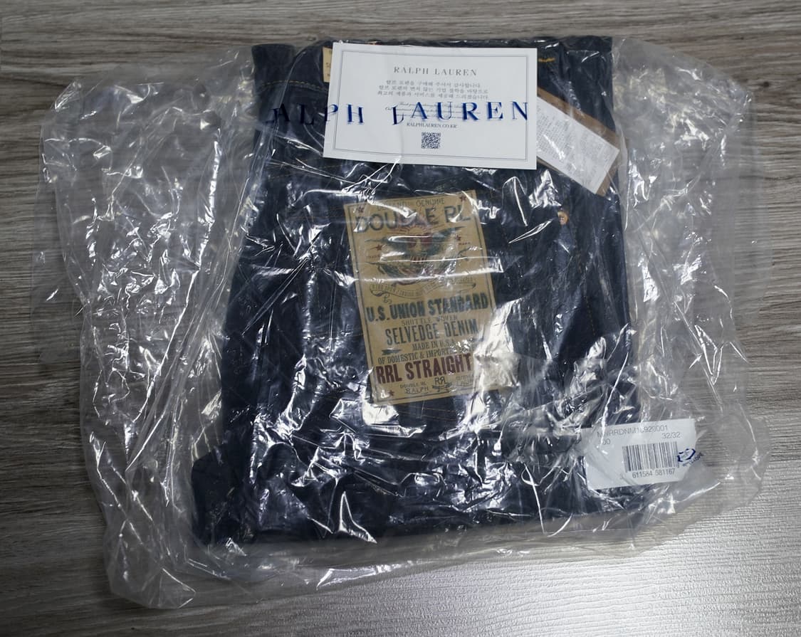 더블알엘 셀비지 스트레이트 원스 워시 진 32/32 상품이미지2