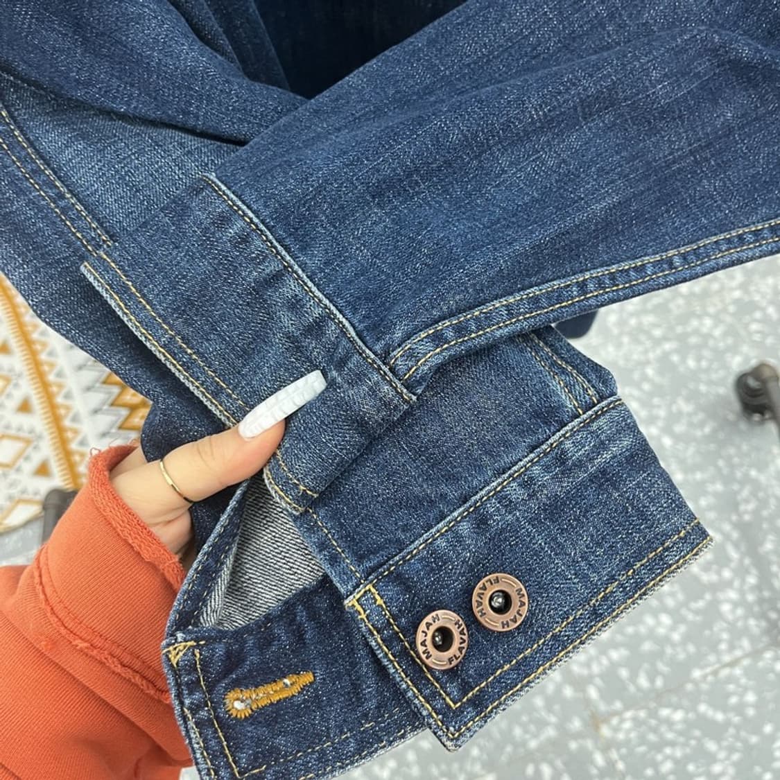 마자플라바 올드스쿨 빈티지 오버핏 데님 자켓 100 C10710 상품이미지7