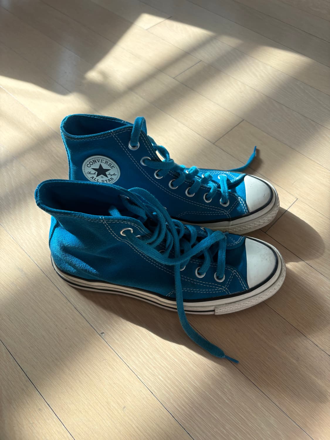 컨버스 하이 1970s 스웨이드 블루 230 판매 상품이미지2