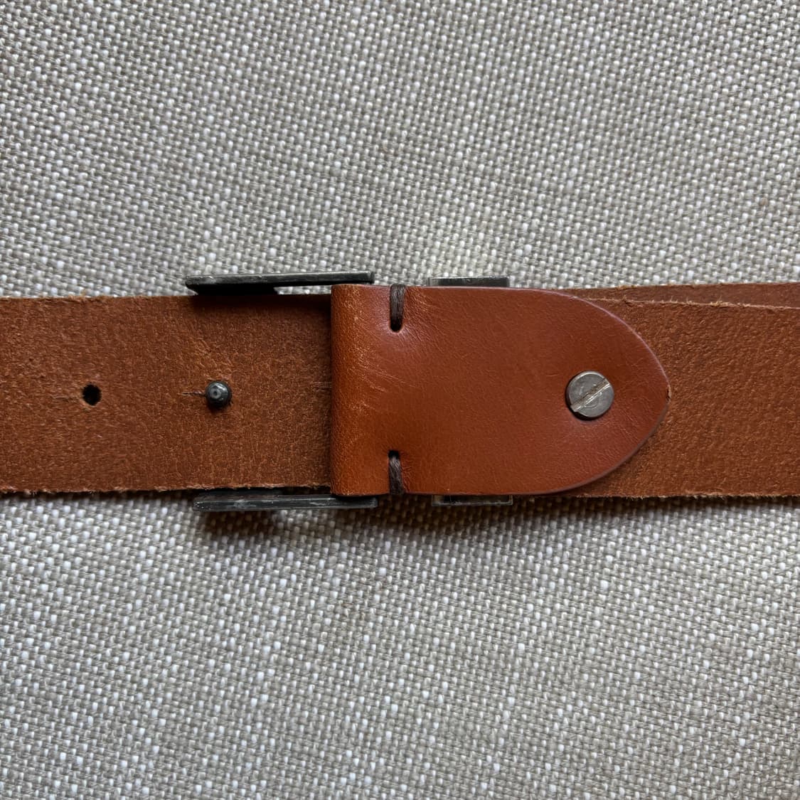 폴스미스(Paul Smith)의 카멜 브라운 레더 벨트 상품이미지9