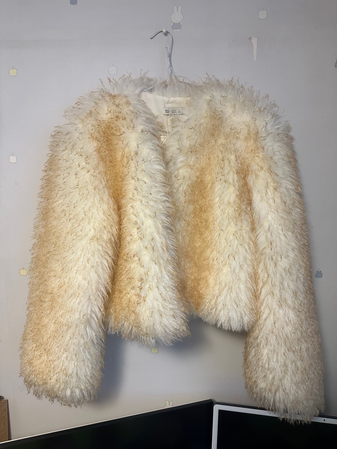 아이보리 퍼자켓 상품이미지1