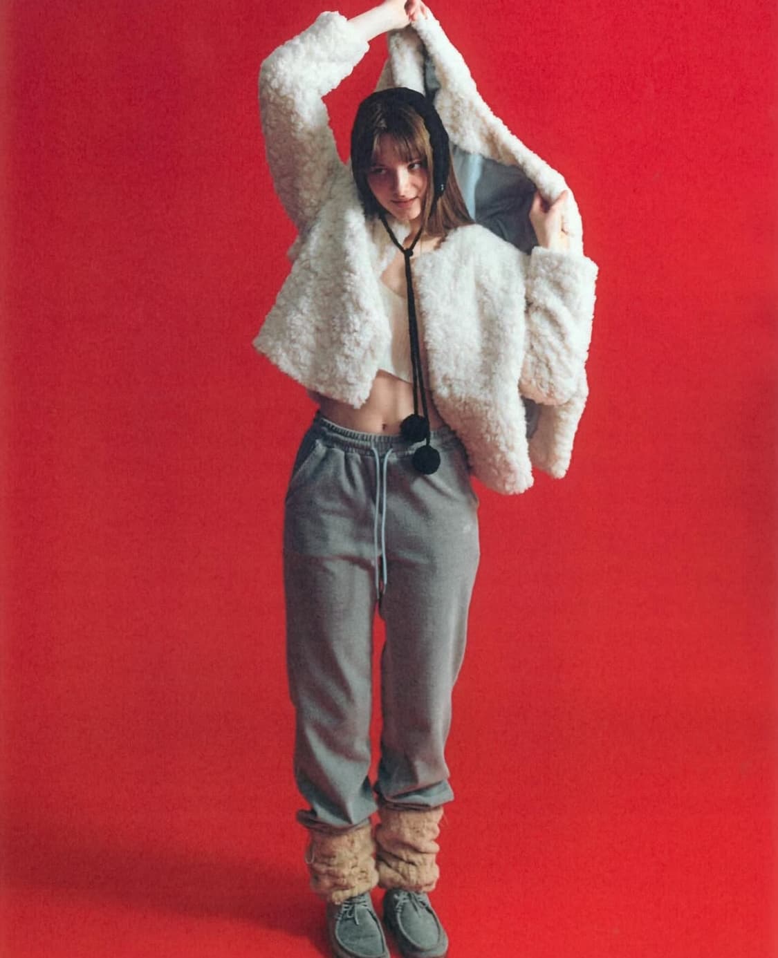 타낫 T/T Nua fur jacket ivory 누아 퍼자켓 상품이미지4