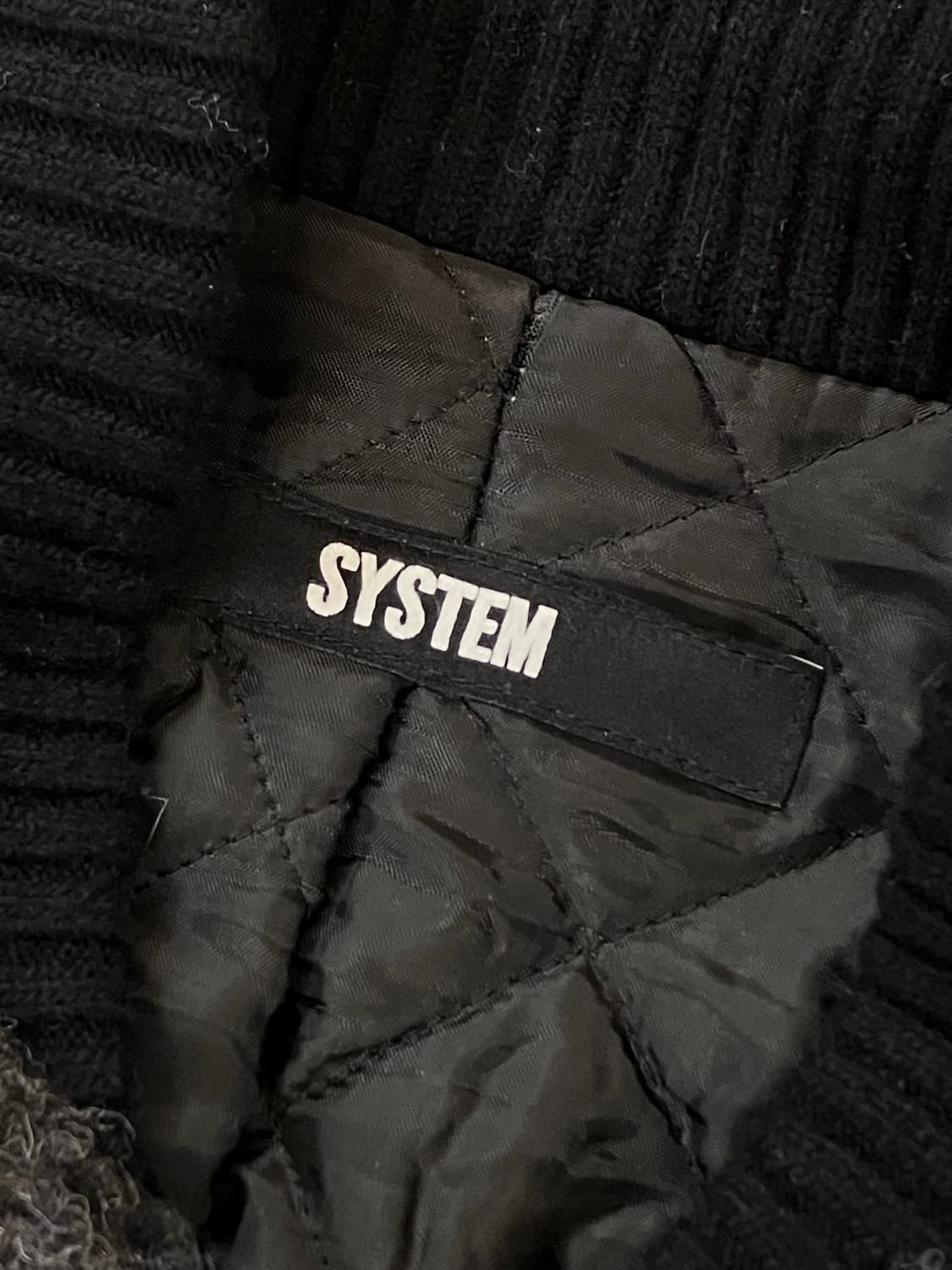 시스템 봄버 울 자켓 네이비 95 #csz3702 상품이미지4