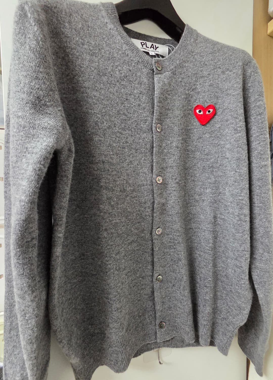 꼼데가르송 그레이 여성 가디건 상품이미지1