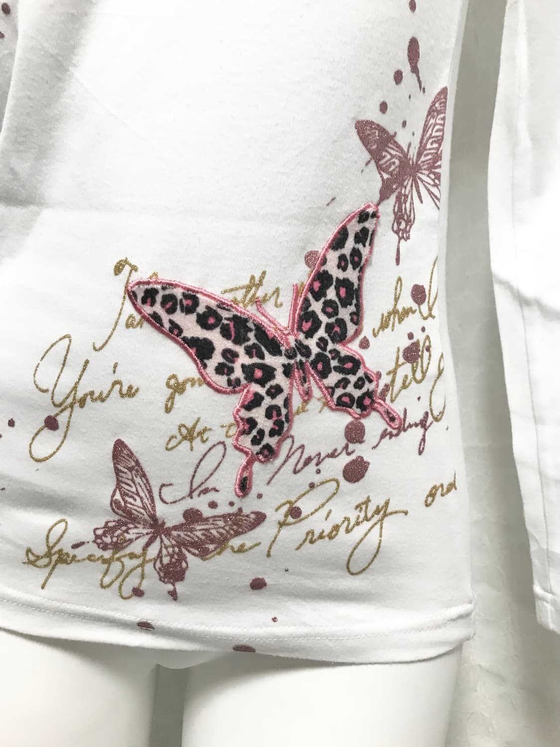 빈티지 갸루 펑크 벨벳 글리터 롱슬리브 탑 상품이미지4