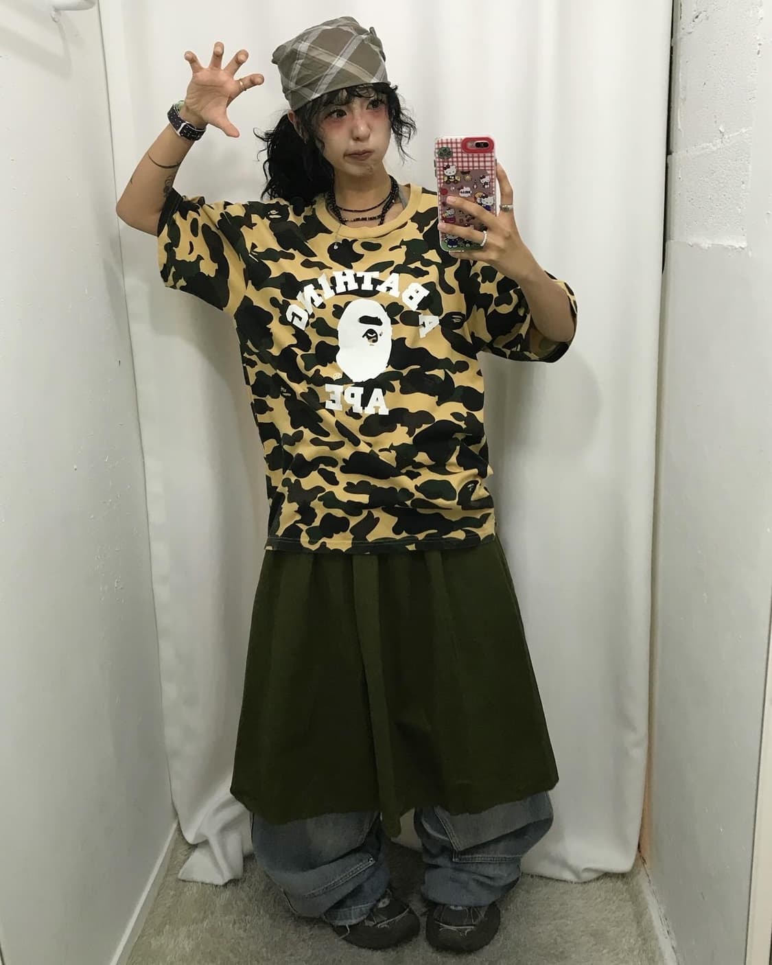 < Bape Camouflage College T-shirt 상품이미지1