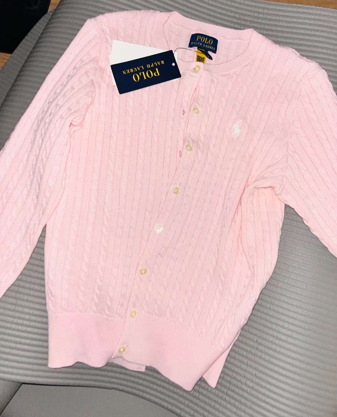 폴로 랄프로렌 니트 가디건 핑크 polo ralph lauren 상품이미지1