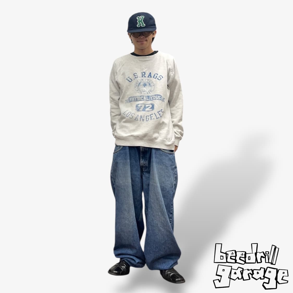 빈티지 래글런 맨투맨 스웻셔츠 상품이미지1