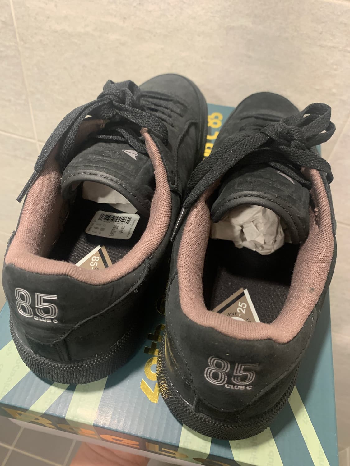 [285] 리복 클럽C 85 스웨이드 40th 워시드블랙 상품이미지5