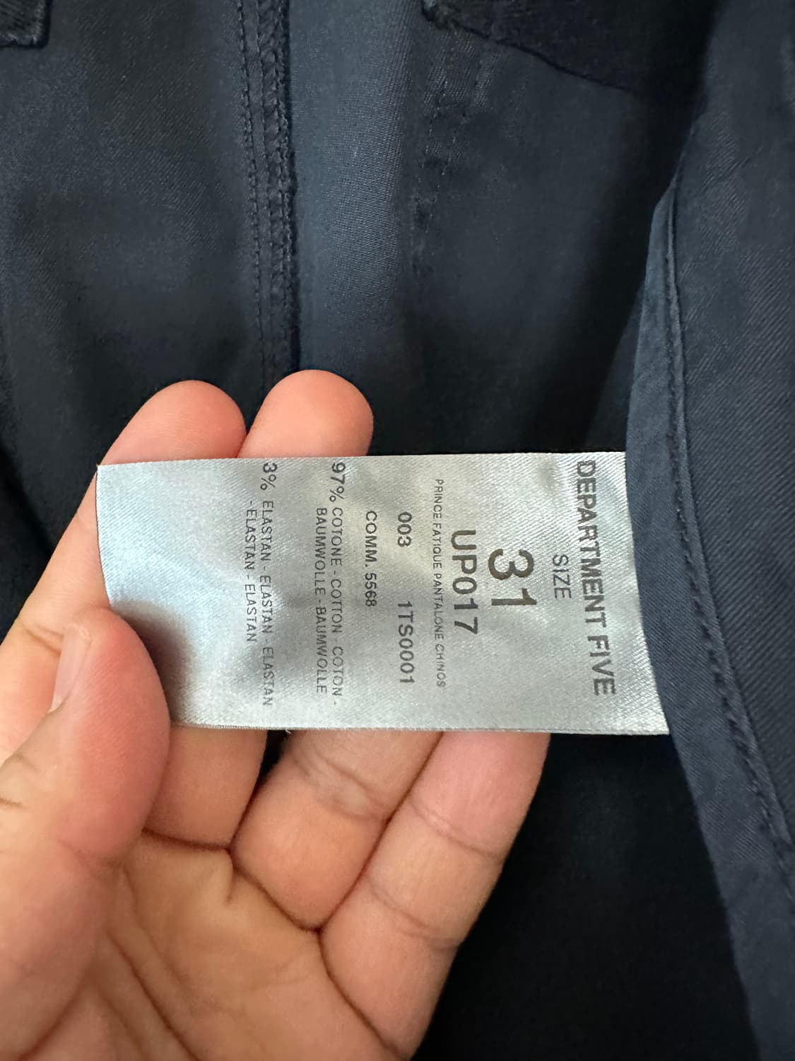 DEPARTMENT 5 / 슬림핏퍼티그 / 31 / 새상품 상품이미지7