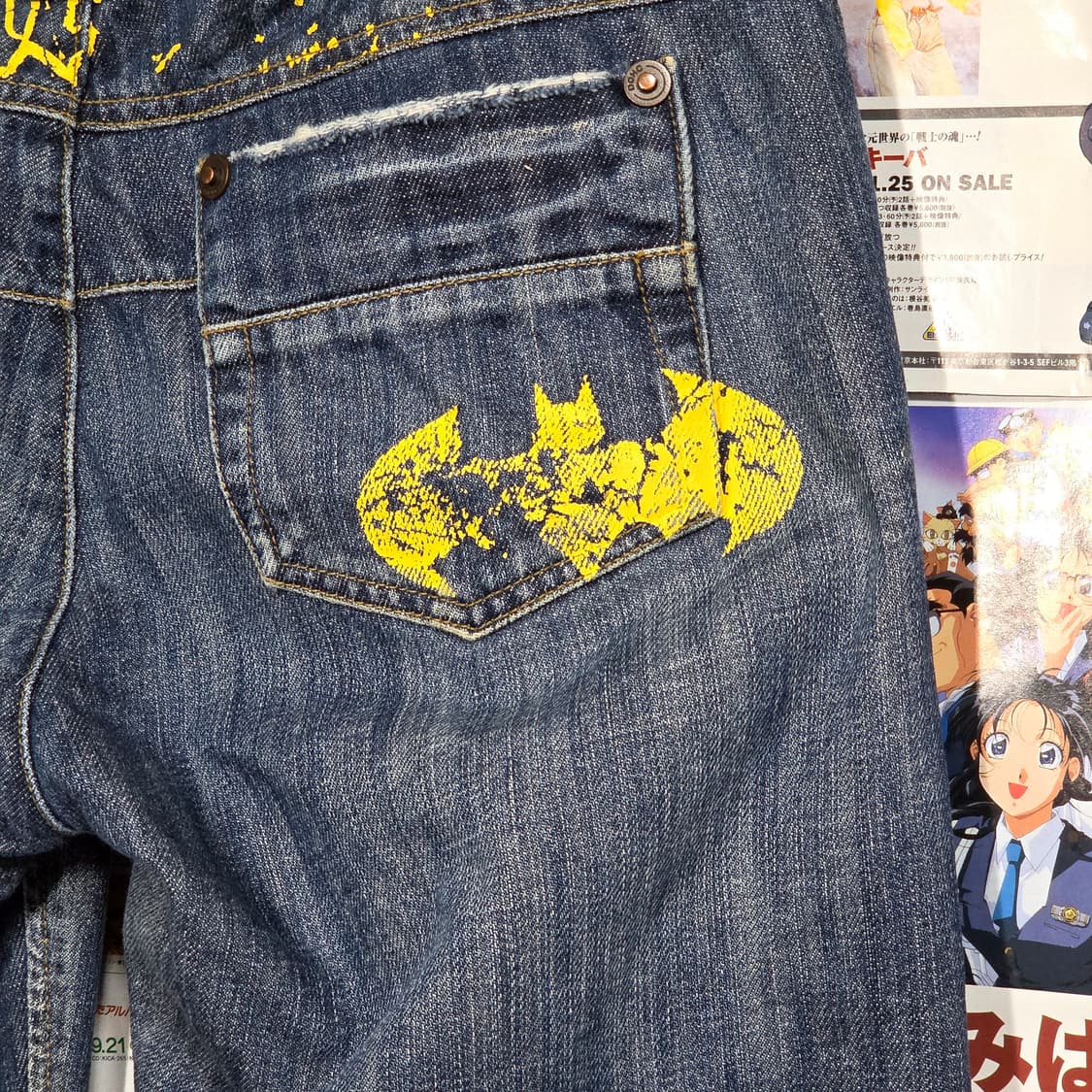 DOHC 사이드 포켓 베트맨 데님 팬츠 상품이미지4