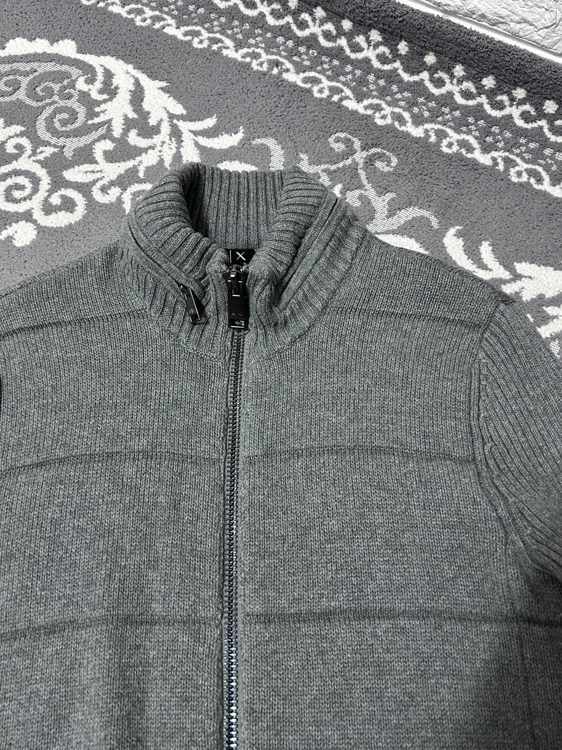 아르마니 익스체인지 후디드 니트 집업 상품이미지4