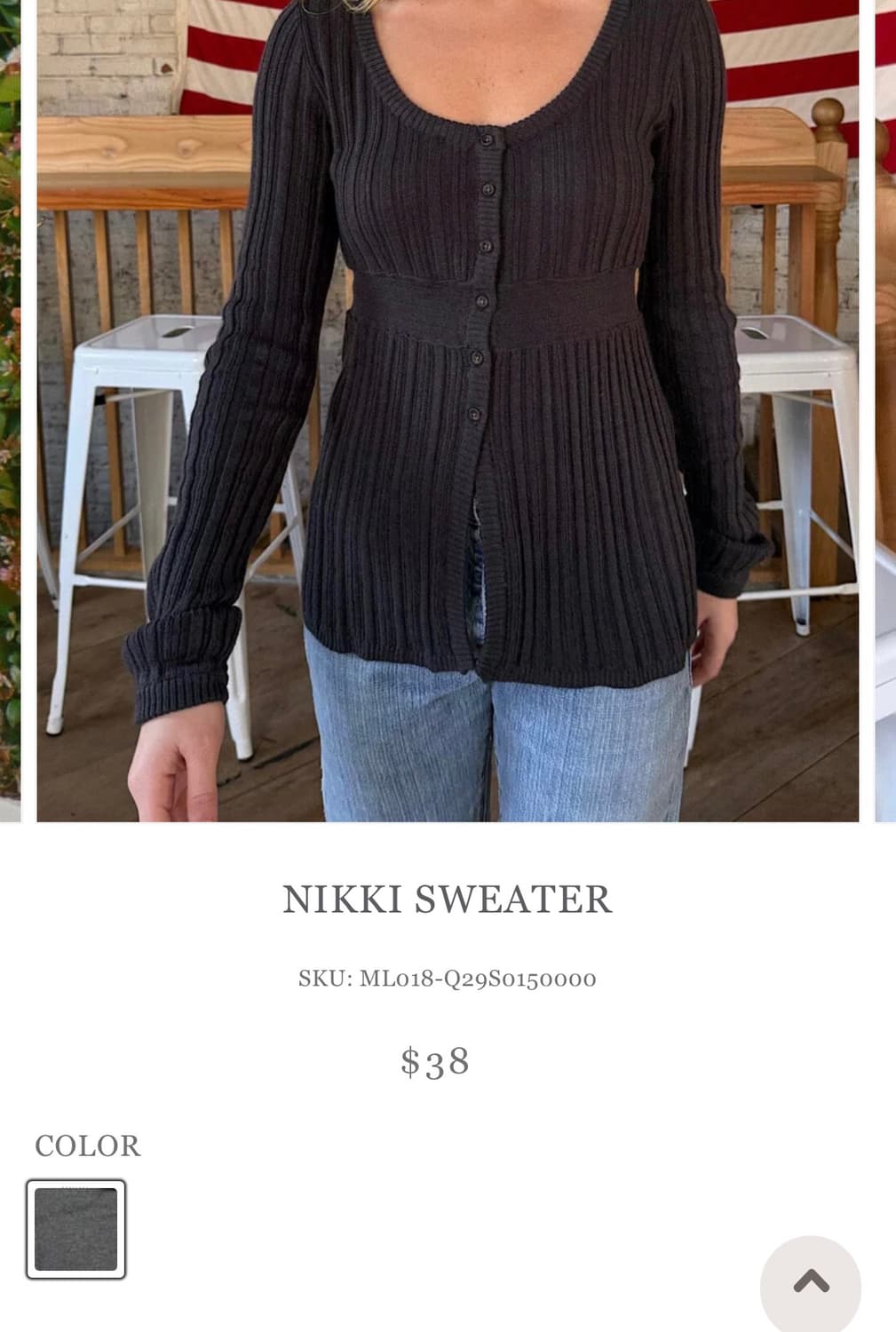 브랜디멜빌 nikki sweater (차콜) 상품이미지2