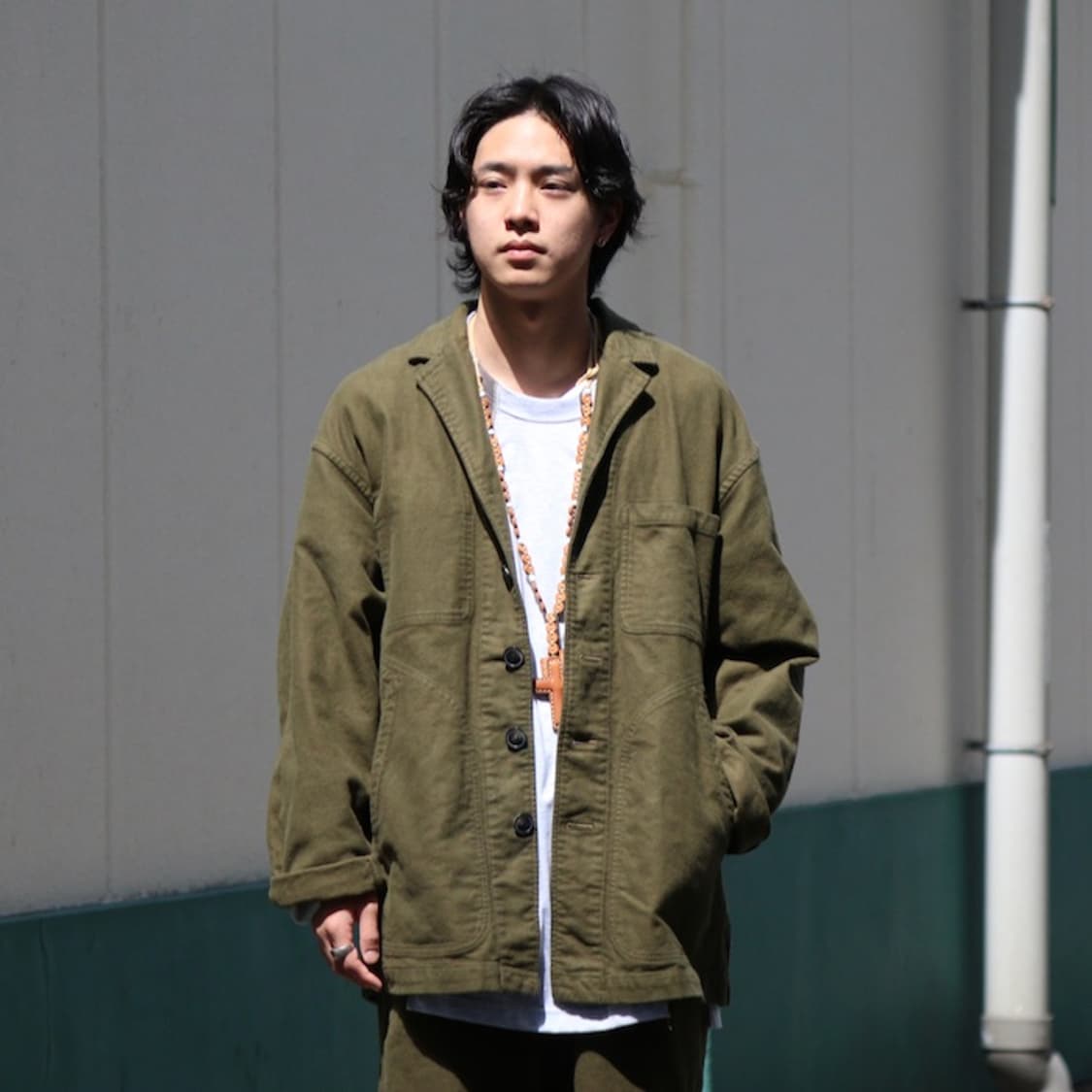 요코사카모토 23aw 브러쉬드 몰스킨 워크 자켓 상품이미지7