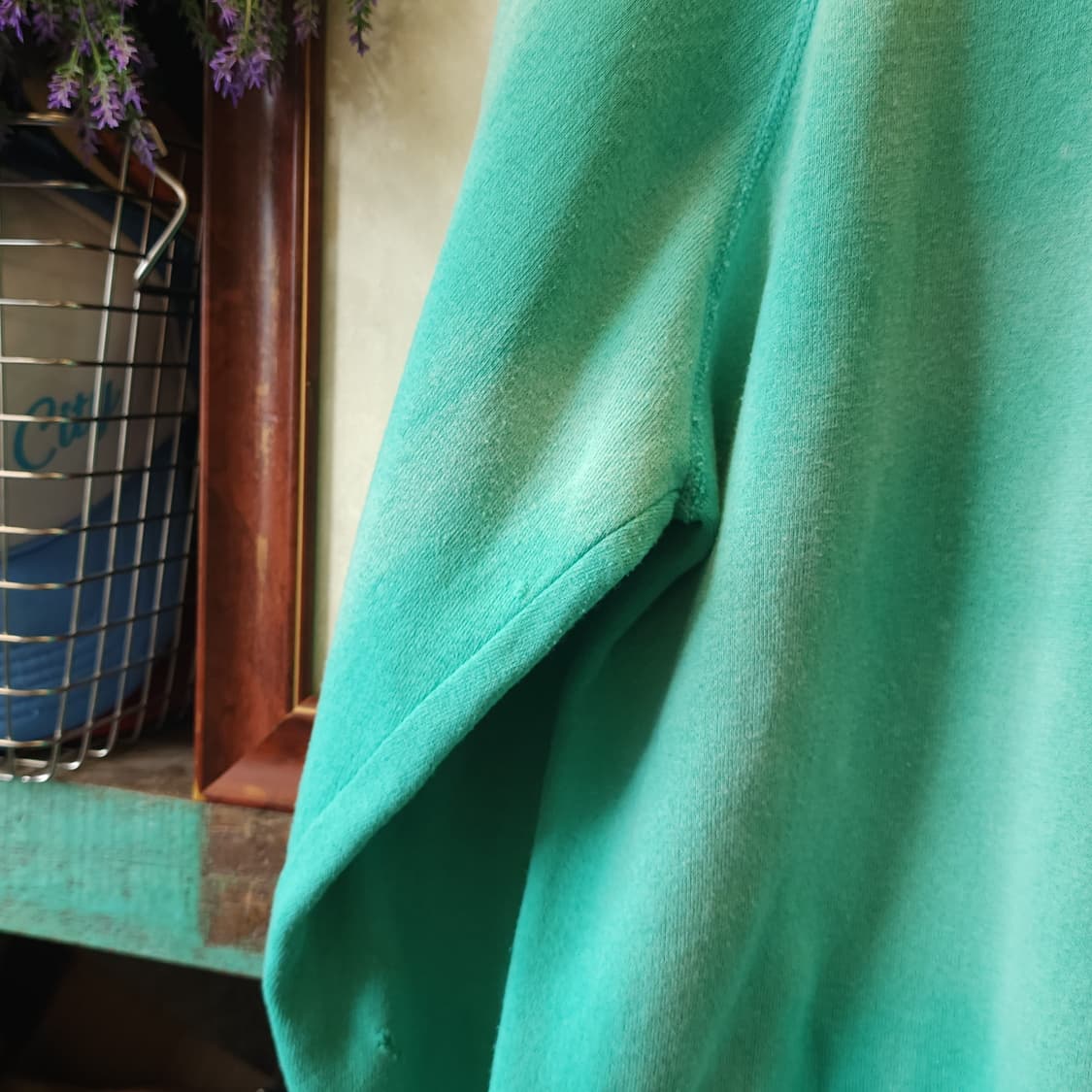 90s Tultex 빈티지 스웻셔츠 플레인 스웻셔츠 썬페이딩 민트 L 상품이미지9