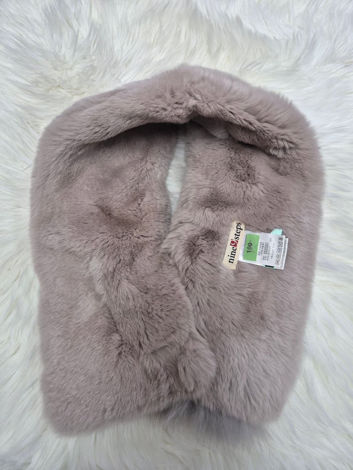 nine steps 폭스핏털 목도리 핑크#최상급 상품이미지2