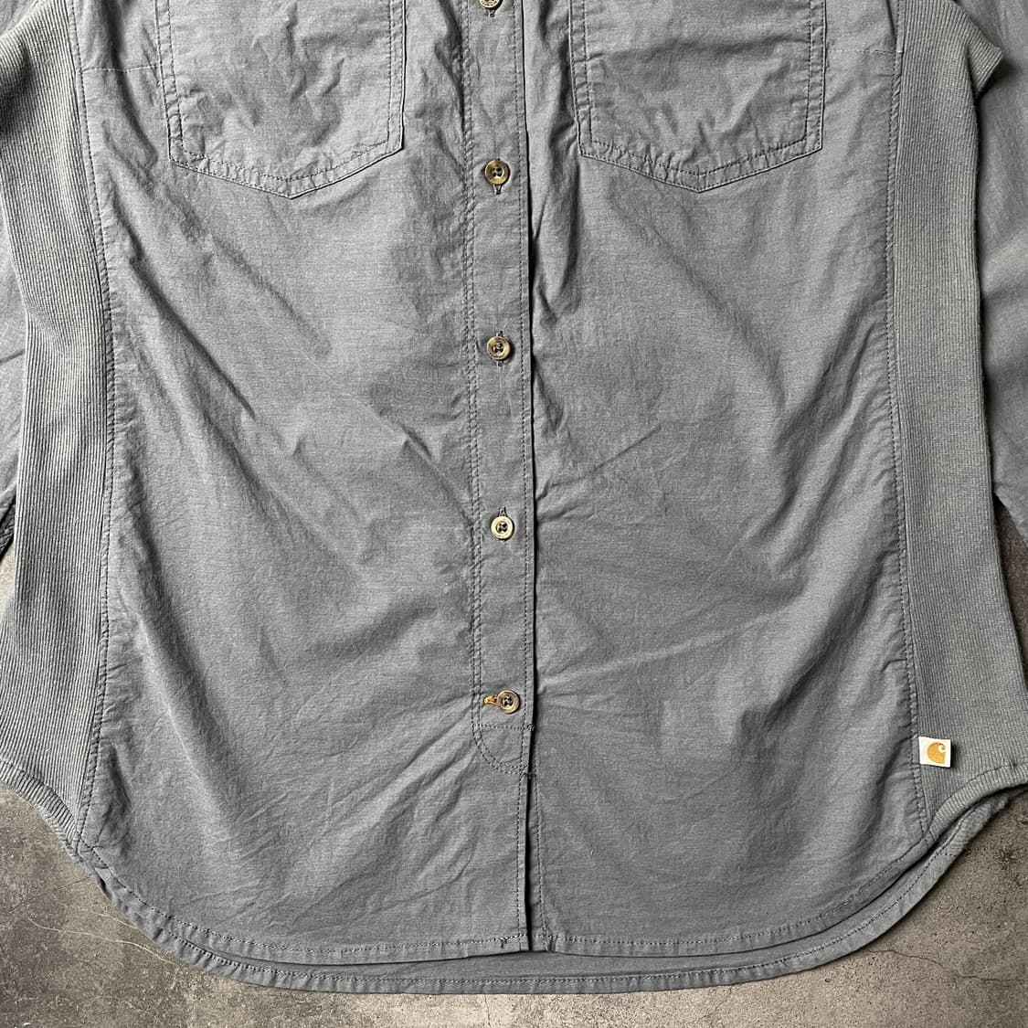 CARHARTT 칼하트 블루그레이 플랩포켓 워크셔츠 A00939 상품이미지5
