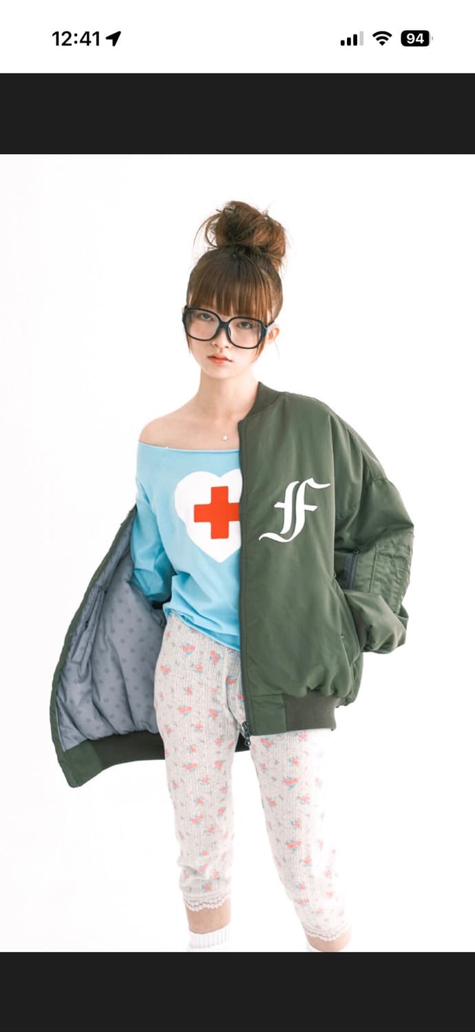 샵페어리 봄버 카키 상품이미지1