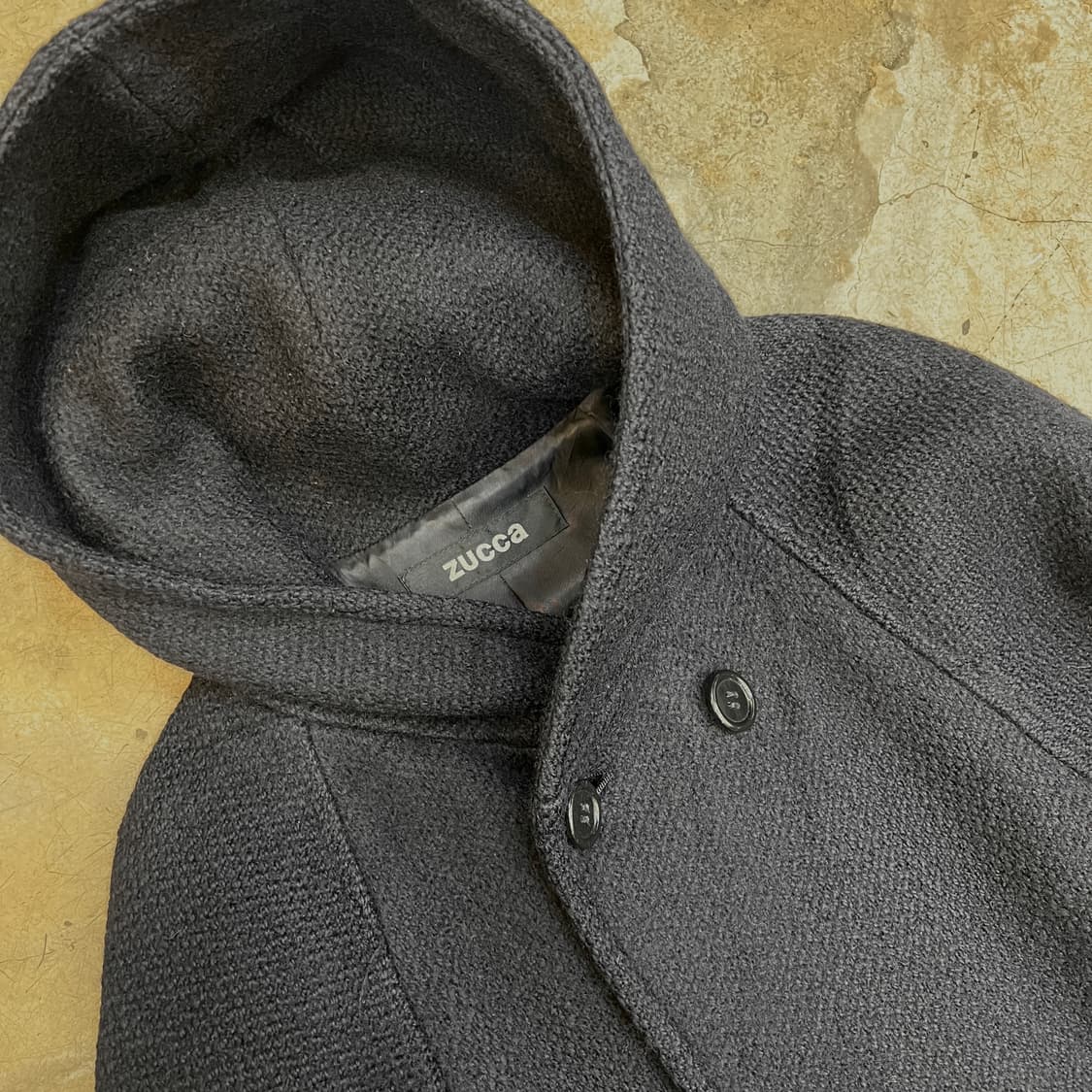 zucca 울 롱 후드 코트 상품이미지2