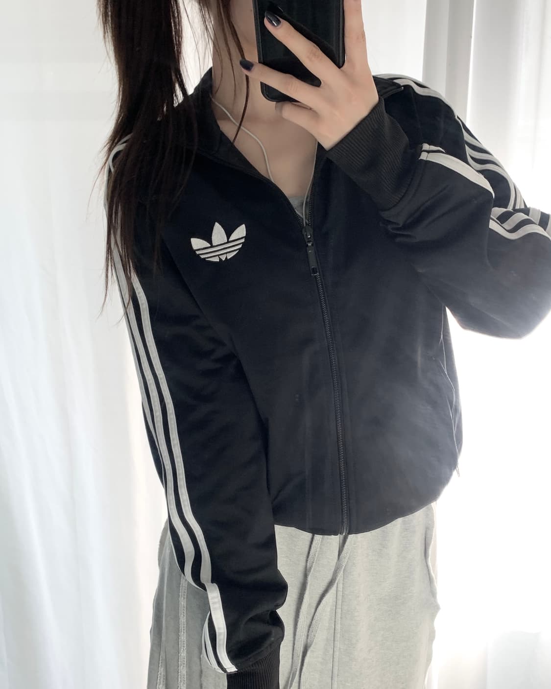 Adidas 아디다스 블랙컬러 슈퍼스타 트랙탑 상품이미지6