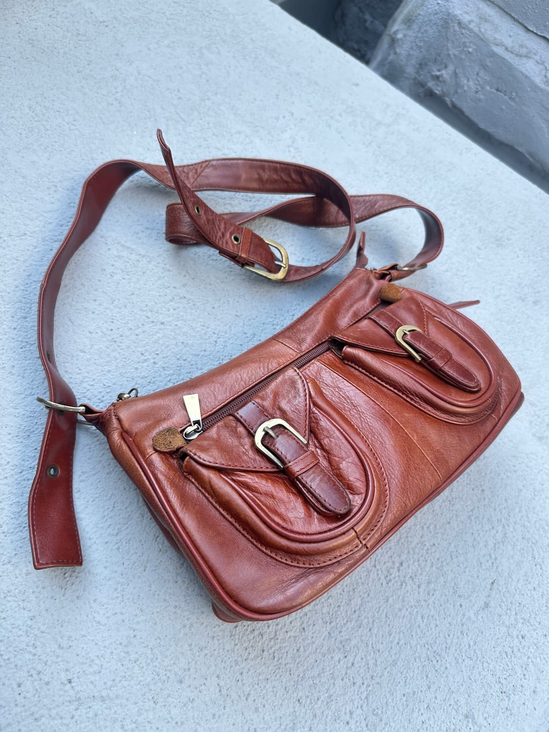 Vintage asile brown shoulder bag 상품이미지1