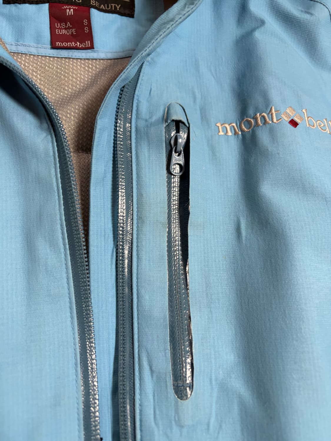 몽벨 일본판 스카이블루 바람막이 상품이미지2