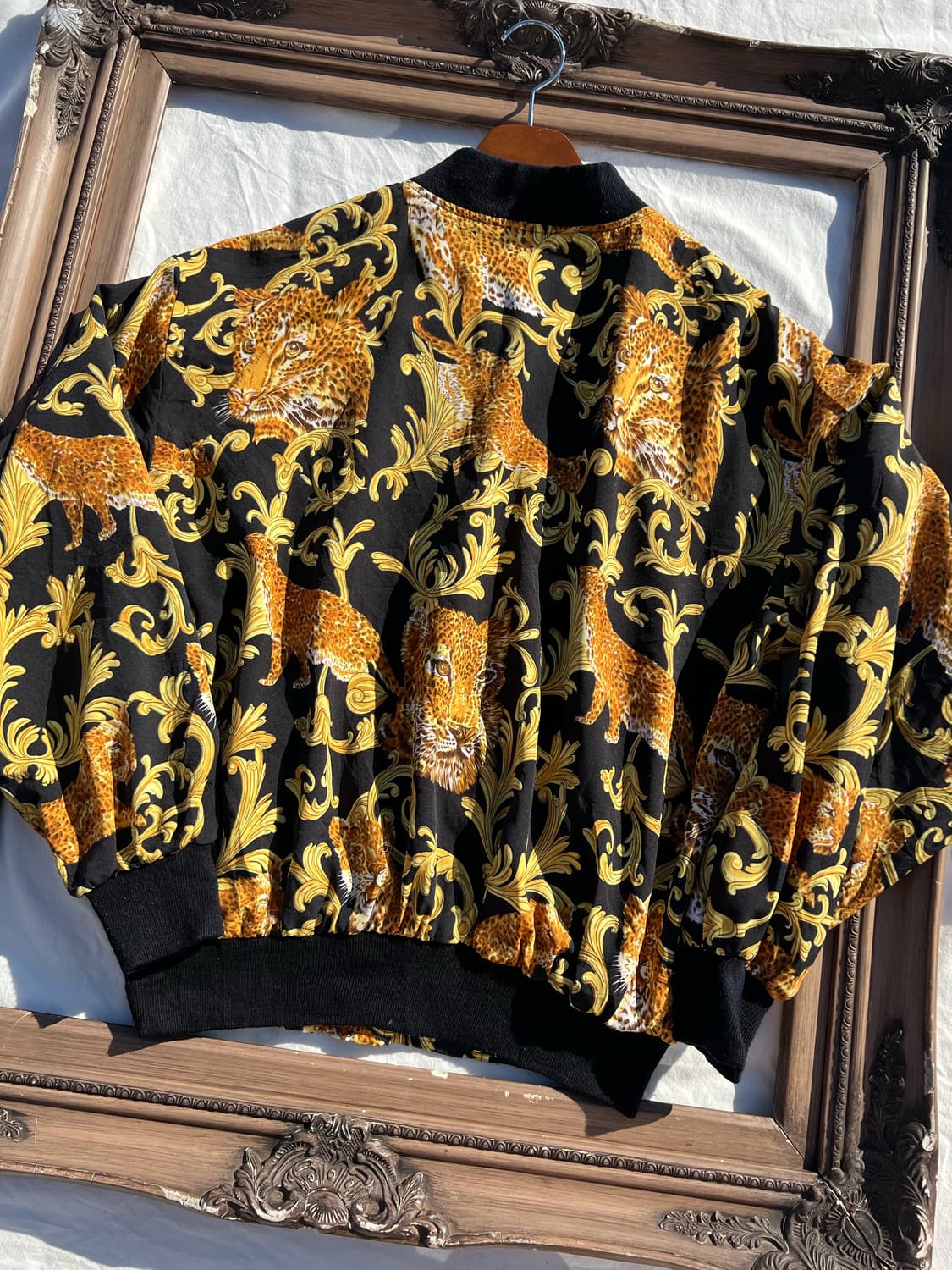 바로크 레오파드 블루종 자켓 상품이미지6