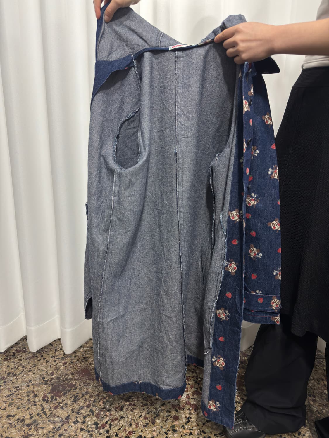 lovers house printjng denim hood jacket 상품이미지9