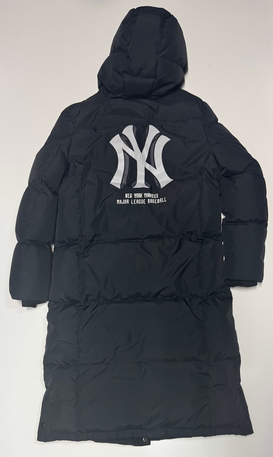 여성 MLB 뉴욕 양키스 덕 다운 후드 롱패딩 165 상품이미지2
