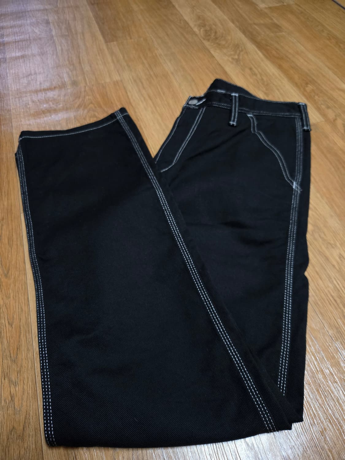 칼하트 블랙 스티지 심플 워크 팬츠(32×32) 상품이미지5