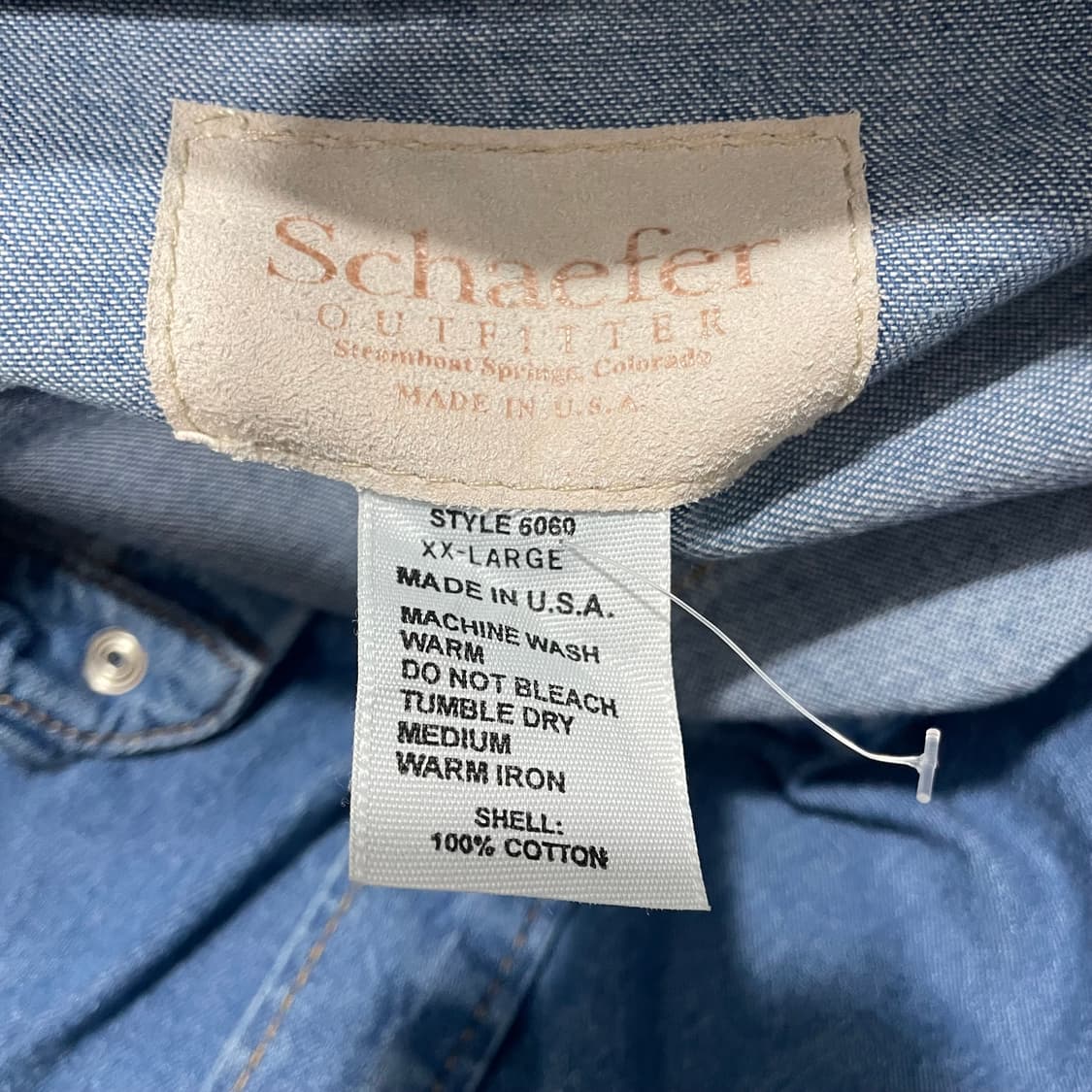 섀퍼/ 웨스턴 데님 셔츠/ XXL 상품이미지8