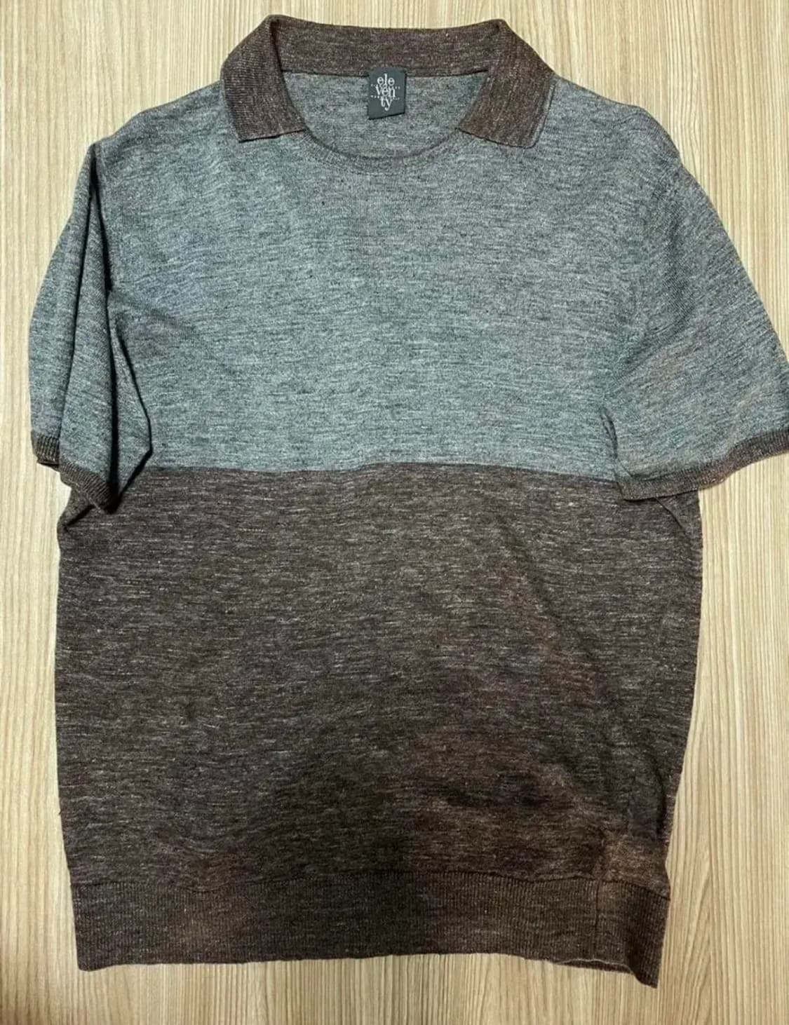 일레븐티 Eleventy 남성 린넨&실크 반팔 S 상품이미지1