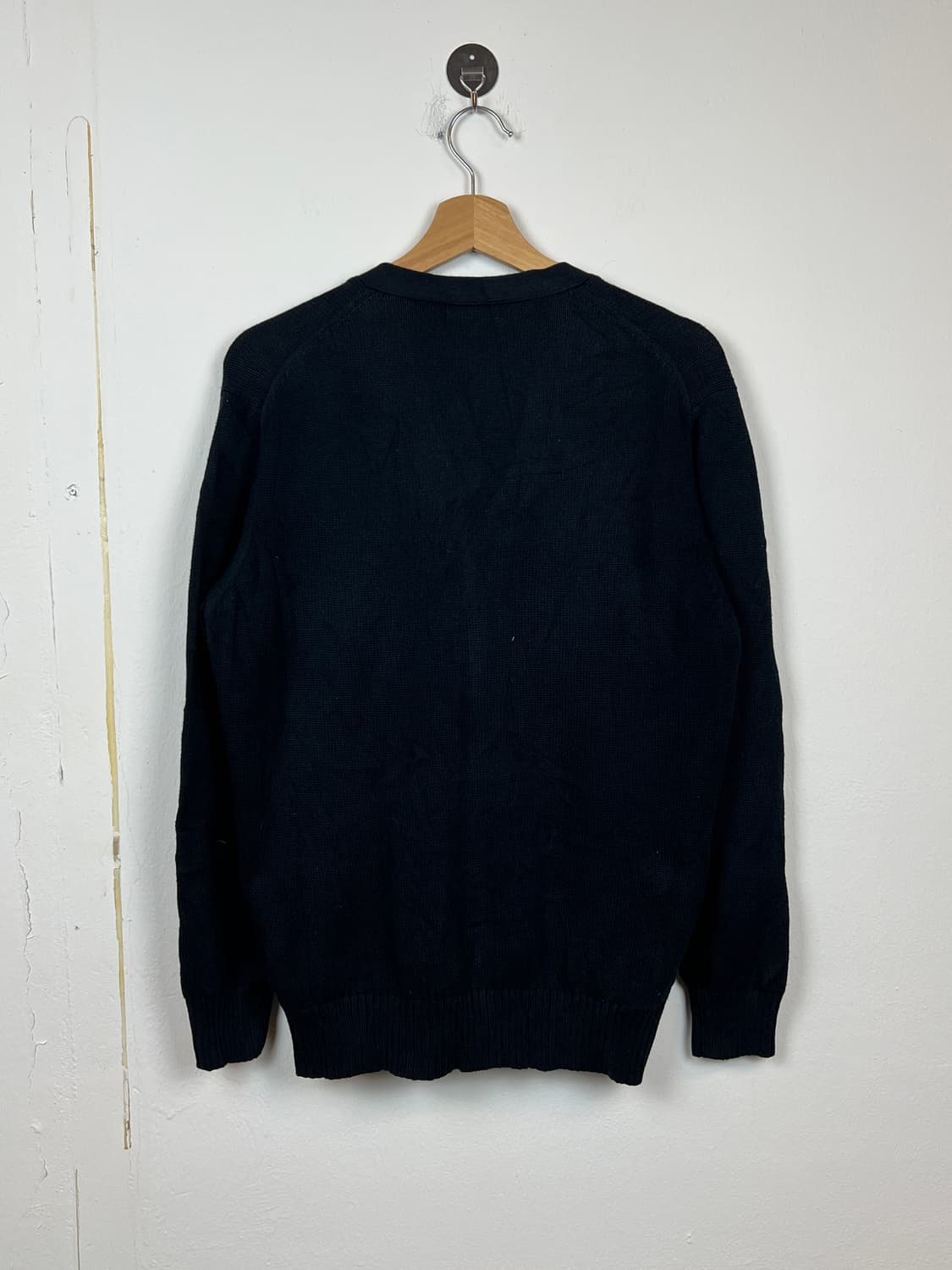 O149 플레이보이 로고 자수 디테일 블랙 가디건 M 상품이미지2