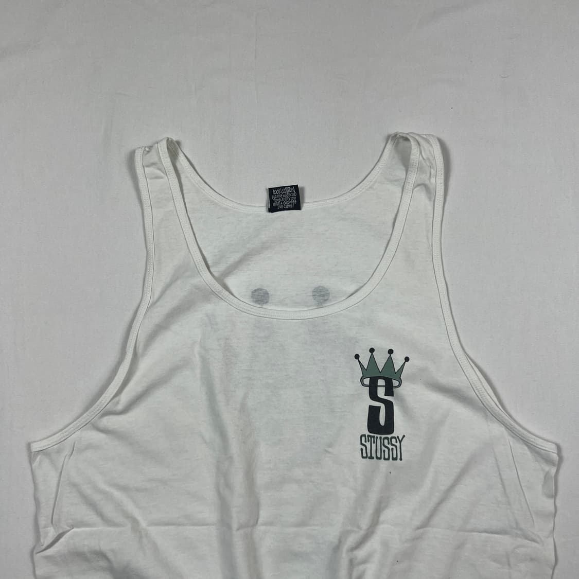 90’s 스투시 stussy 크라운 s 로고 탱크탑 나시티 look 상품이미지3