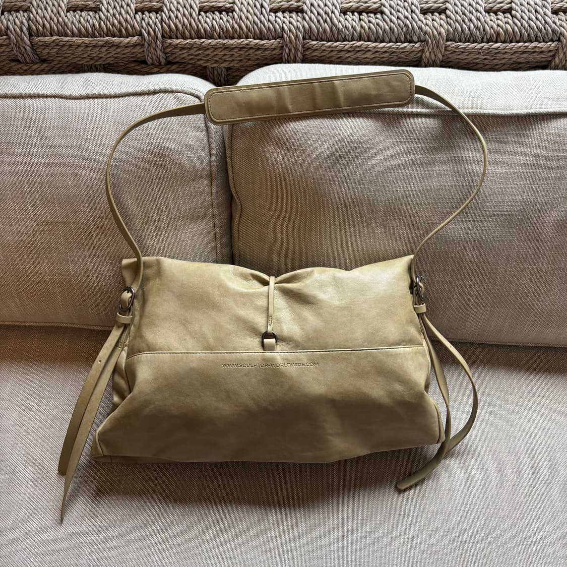 스컬프터 Folded Slouchy Bag Dirty Green 상품이미지3