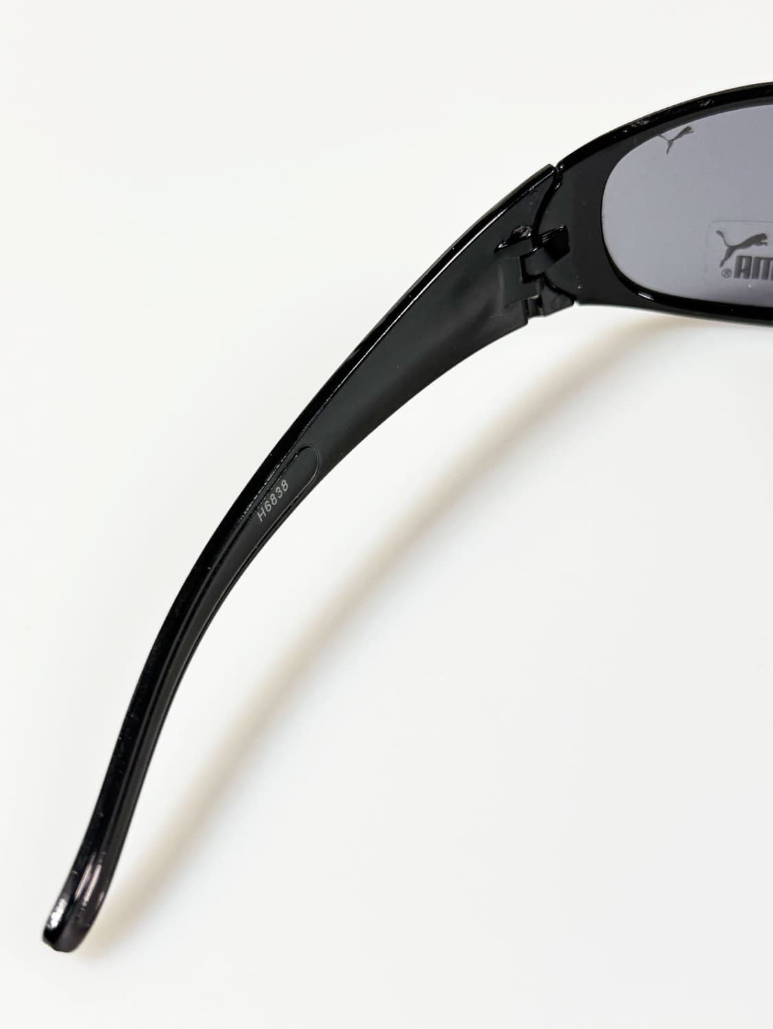 90s PUMA 블랙 랩어라운드 스포티 빈티지 선글라스 상품이미지7