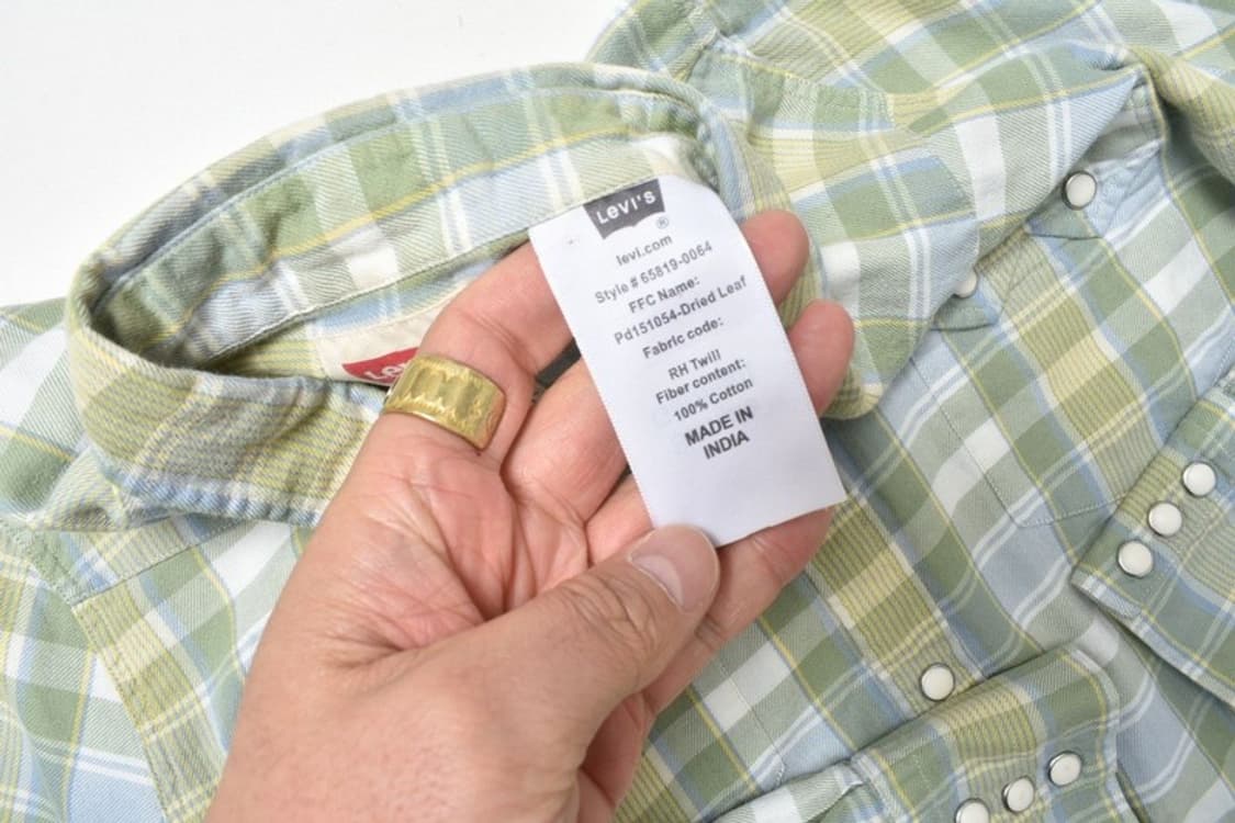 리바이스 웨스턴 체크 셔츠 남방  상품이미지4