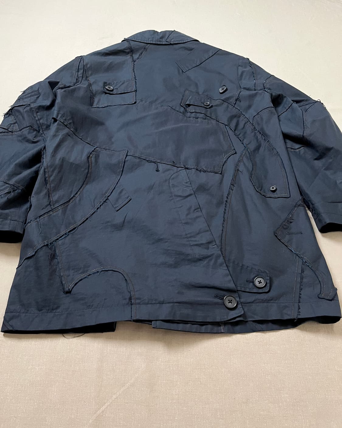 Kolor 컬러 패치워크 코트 patchwork coat 상품이미지5