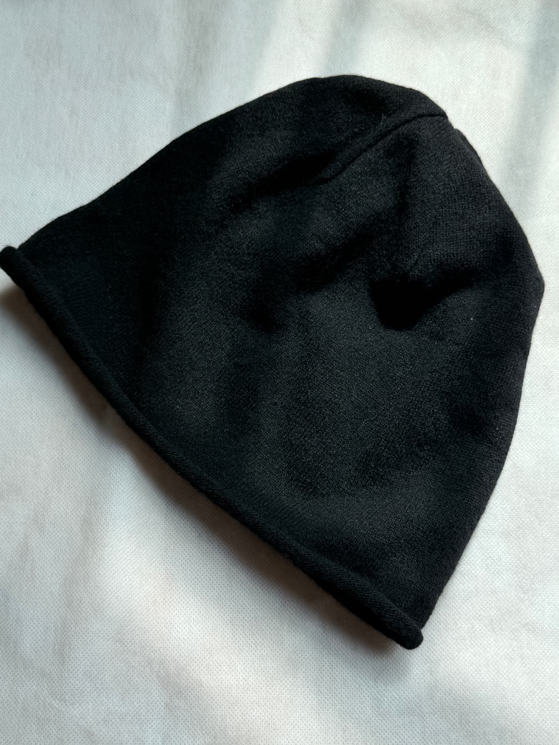 OVERFIT ROLLED BEANIE BKACK 상품이미지3