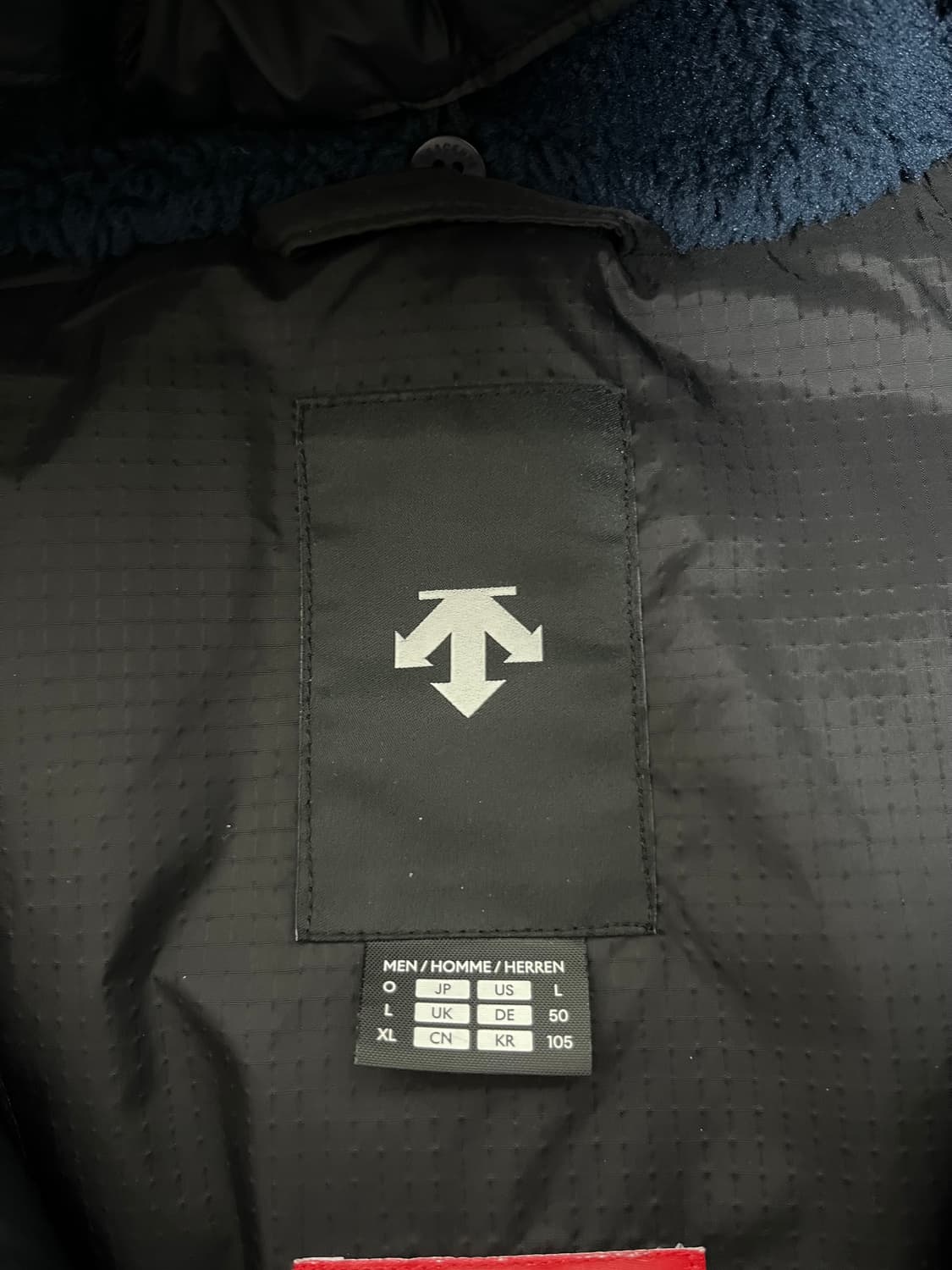 데상트 스키크로스 슈퍼플리스 네이비 105사이즈 상품이미지2