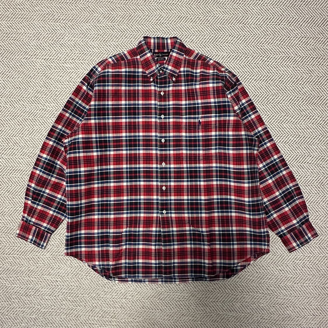 POLO RALPH LAUREN big shirt check red 상품이미지1