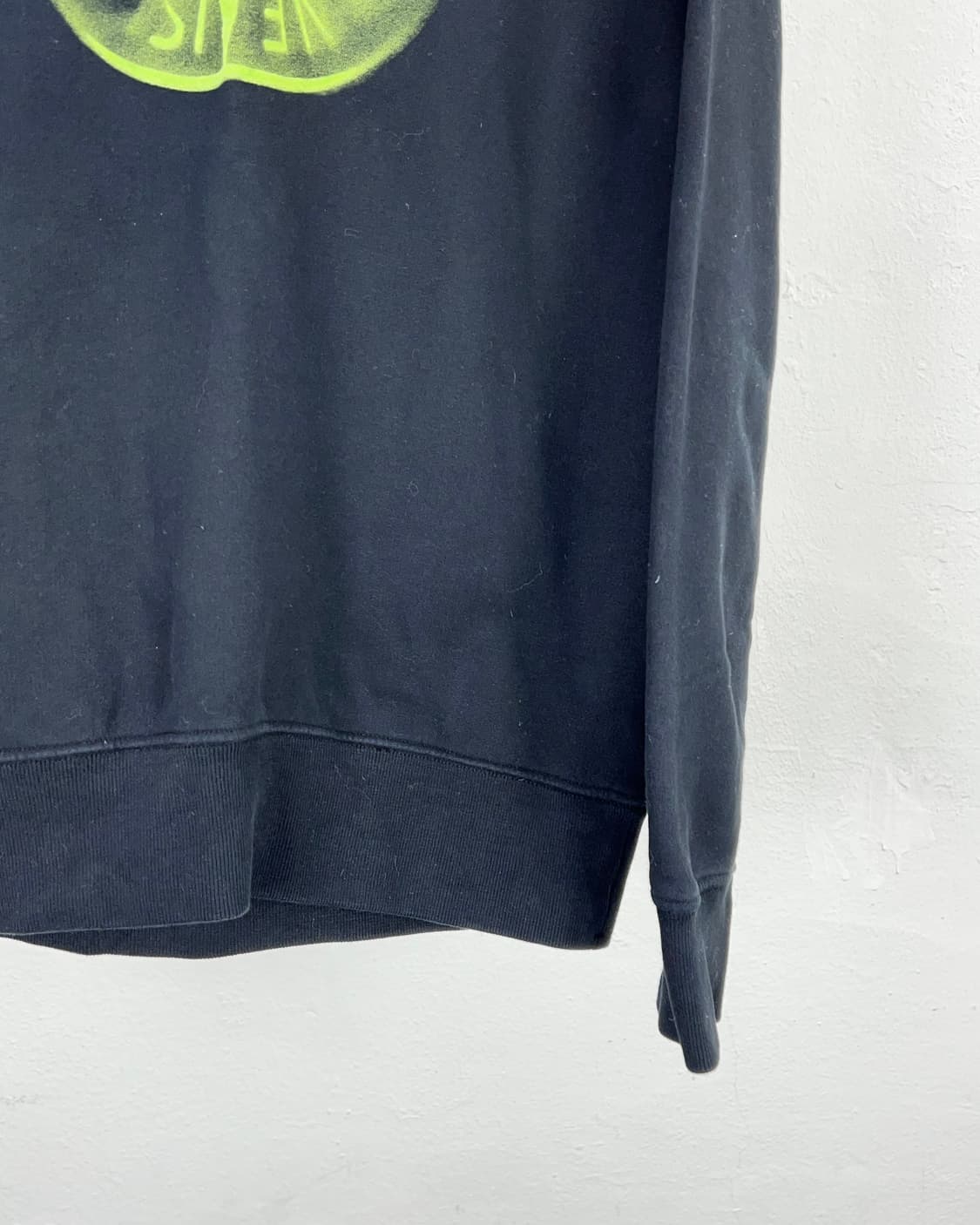 스톤아일랜드 19fw 스머지 브러쉬 로고 스웨트 셔츠 후디 상품이미지5