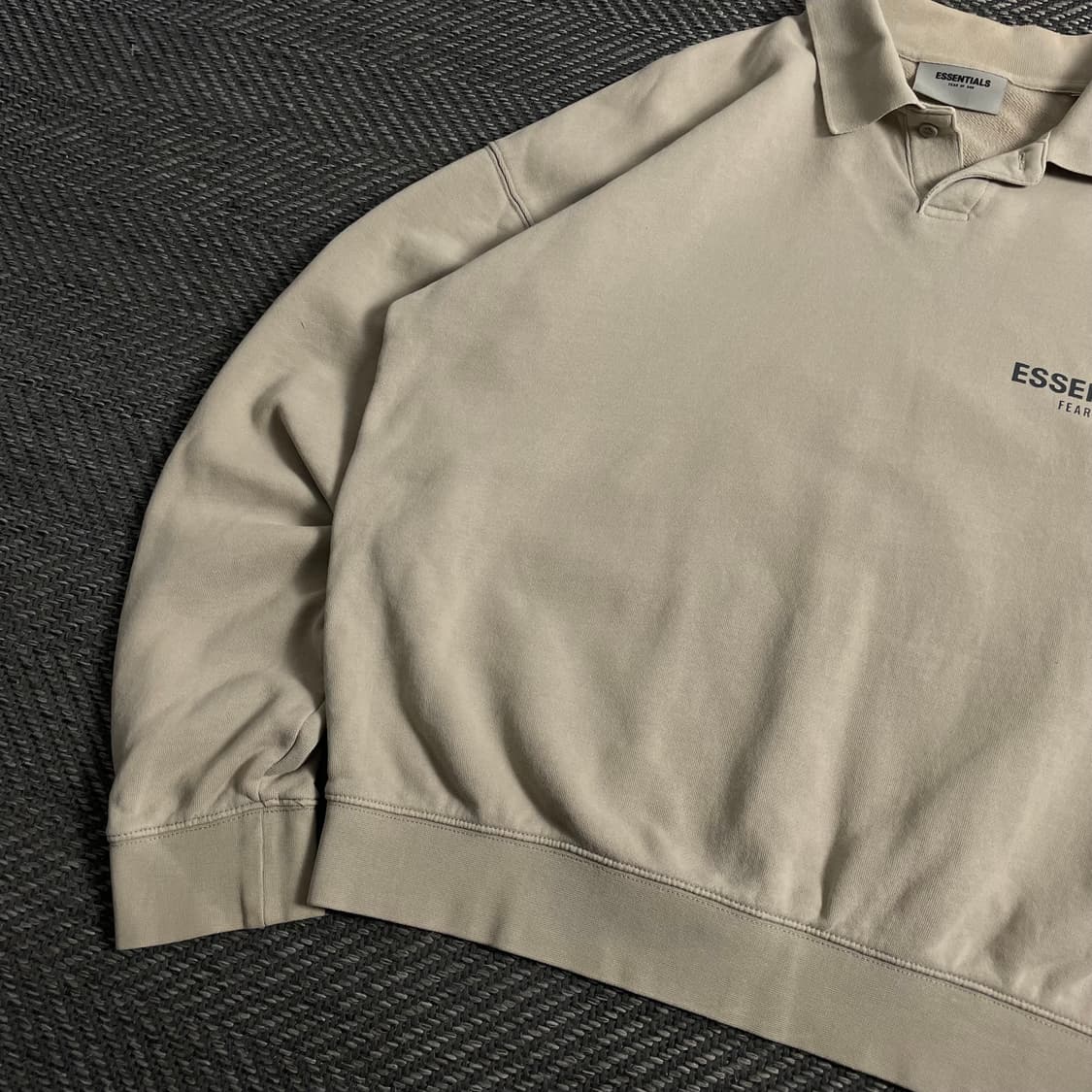 피어오브갓 에센셜 빅로고 박시핏 크림 롱 슬리브y 3817 상품이미지4