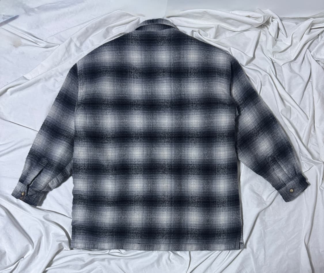 빈티지 플리스 안감 체크 자켓 워크자켓 상품이미지2