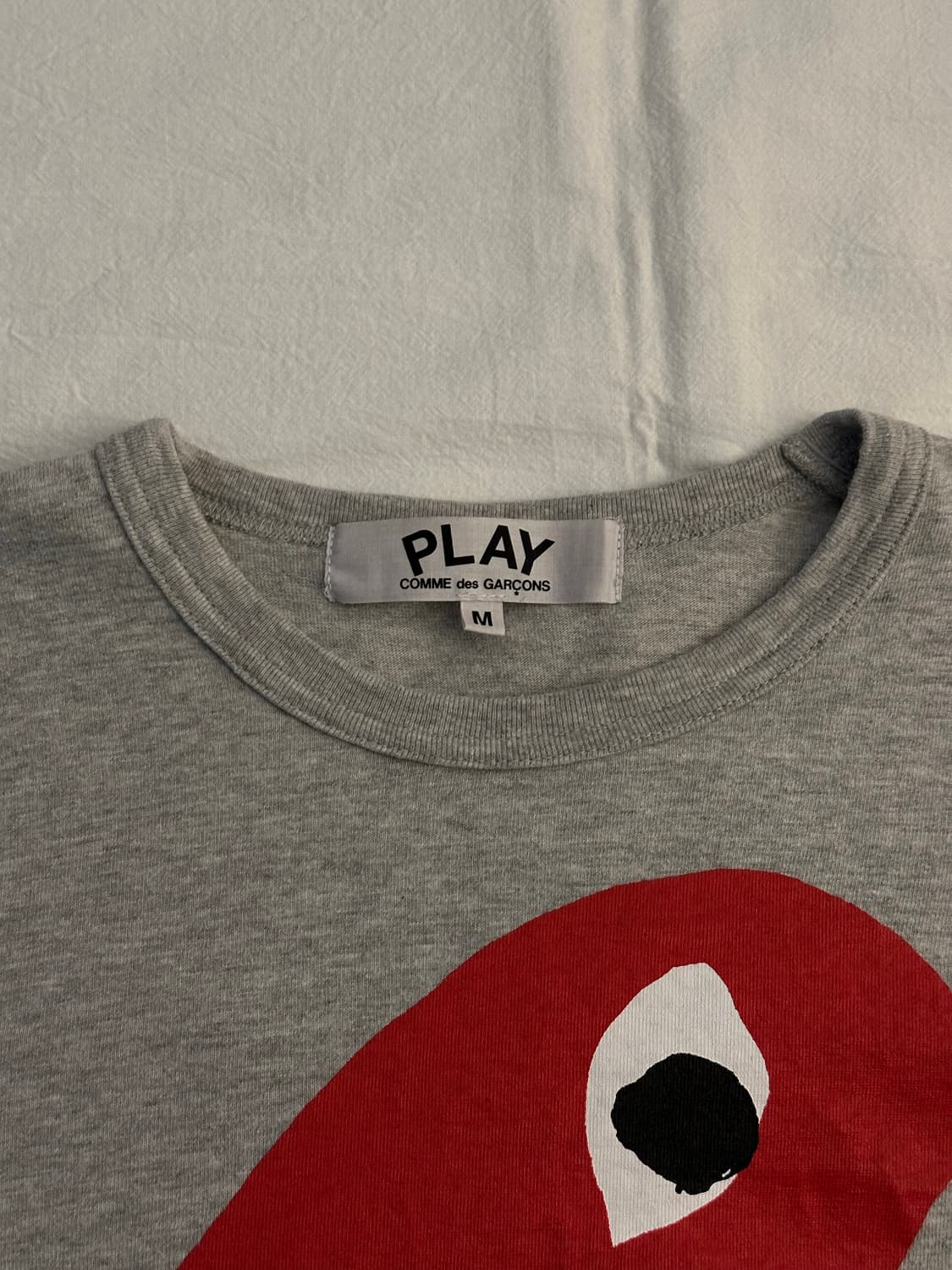 [정품] 꼼데가르송 여성 빅로고 긴팔 티셔츠 상품이미지4