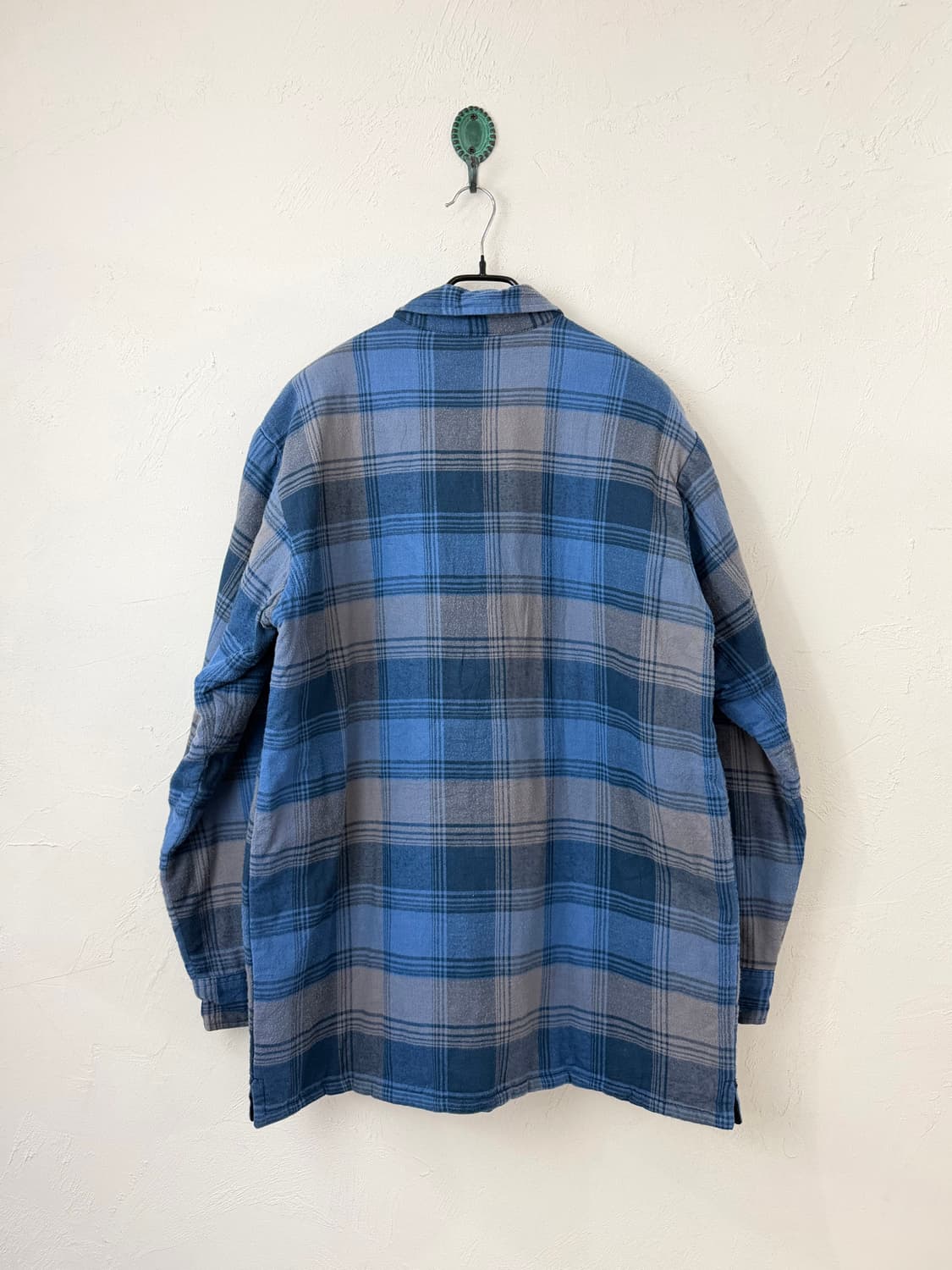 90s 타운크래프트 퀼팅 체크 셔츠 상품이미지4